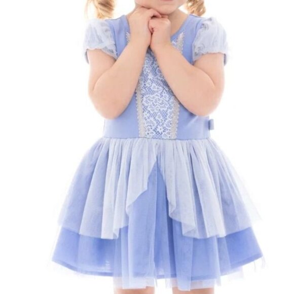Disney Princess Cinderella Dress With Puff Sleeves SIZE 3T NEW - Picture 4 of 7